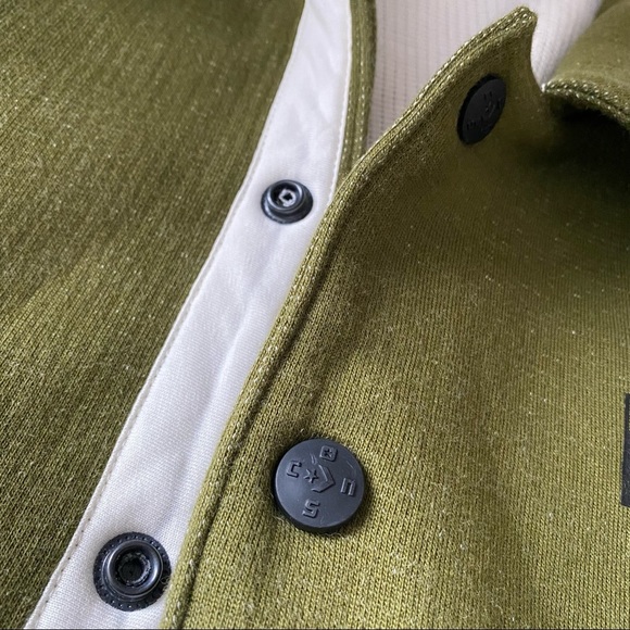 Converse | Green Oversized Button Down Sweater Jacket - Picture 12 of 12